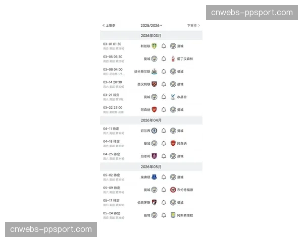 英超争冠天王山:曼城vs阿森纳赛前首发预测与战术看点 英超争冠天王山:曼城vs阿森纳赛前首发预测与战术看点